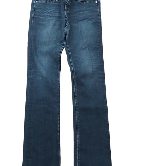Jeans Seven7 Women Size 28 x 31 inseam Slim Straight Low Waist Zippered Pockets - Picture 1 of 16